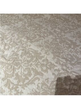 Pottery Barn Jacquard Medallion Cotton Linen Euro Shams